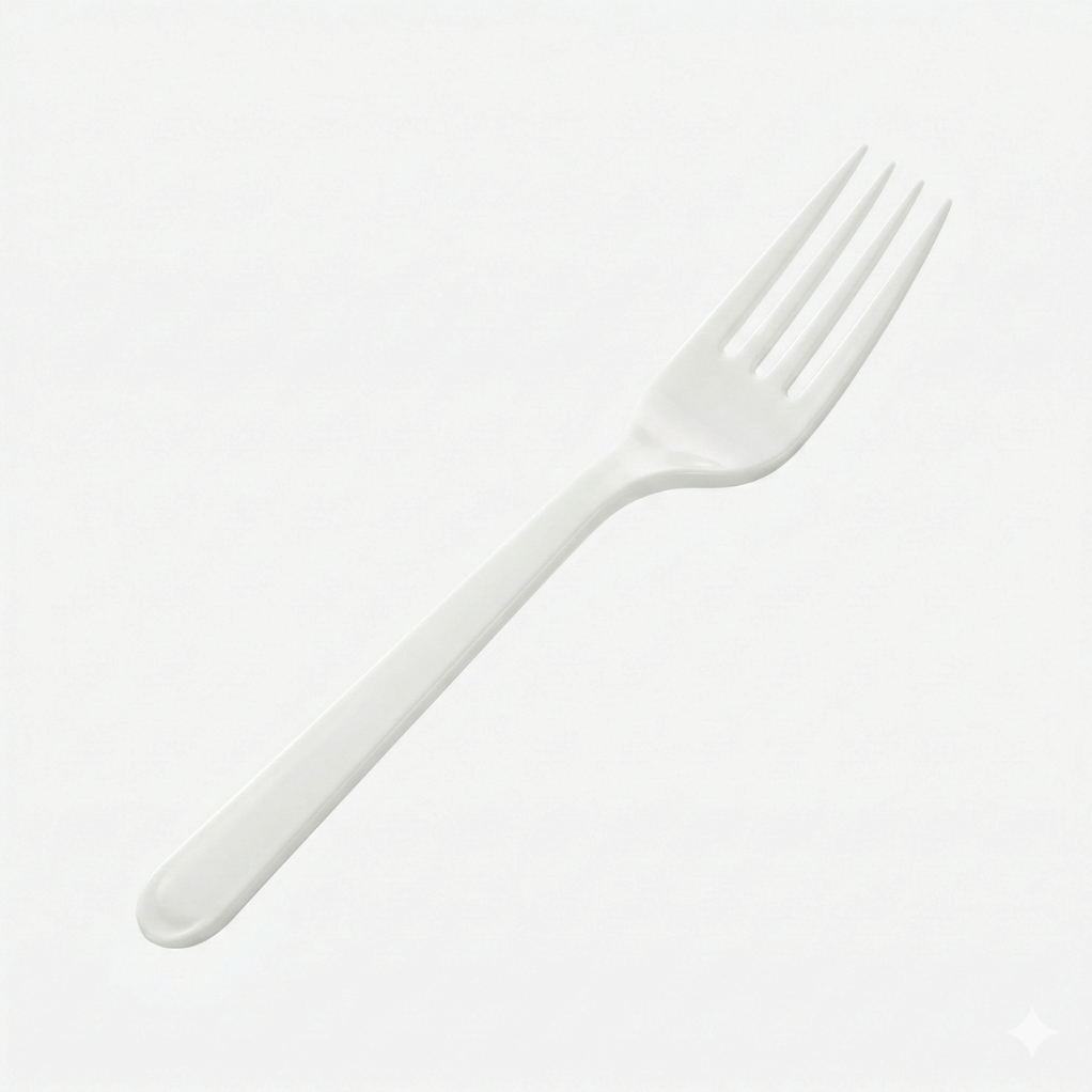 Plastik vork 1000 stuks transparant extra sterk